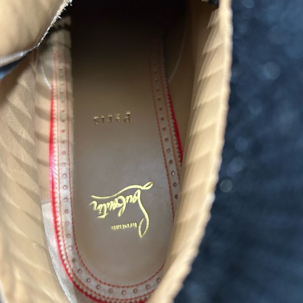 Men's Christian Louboutin Trapman leather boots size 43.5 made in Italy - Picture 8 of 10